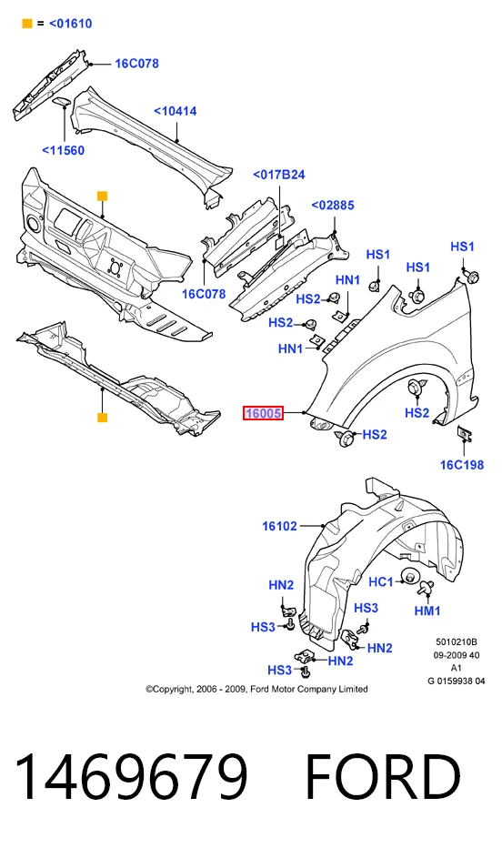 Купити Крила Ford Galaxy II CA1 WA6