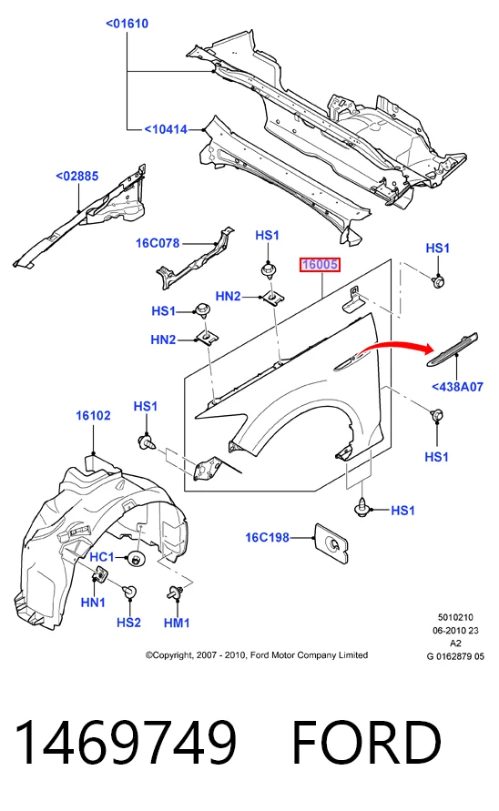 Крила на Ford Mondeo IV CA2