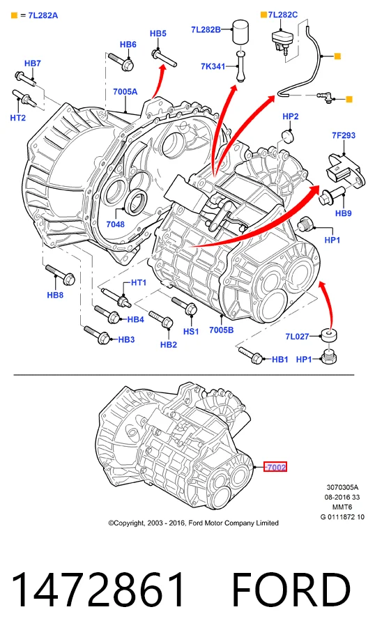 МКП в зборі Ford Focus III універсал (CB8) (2010 - 2020) ціна, від 223.24 USD