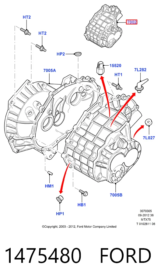 КПП в зборі Ford Connect 