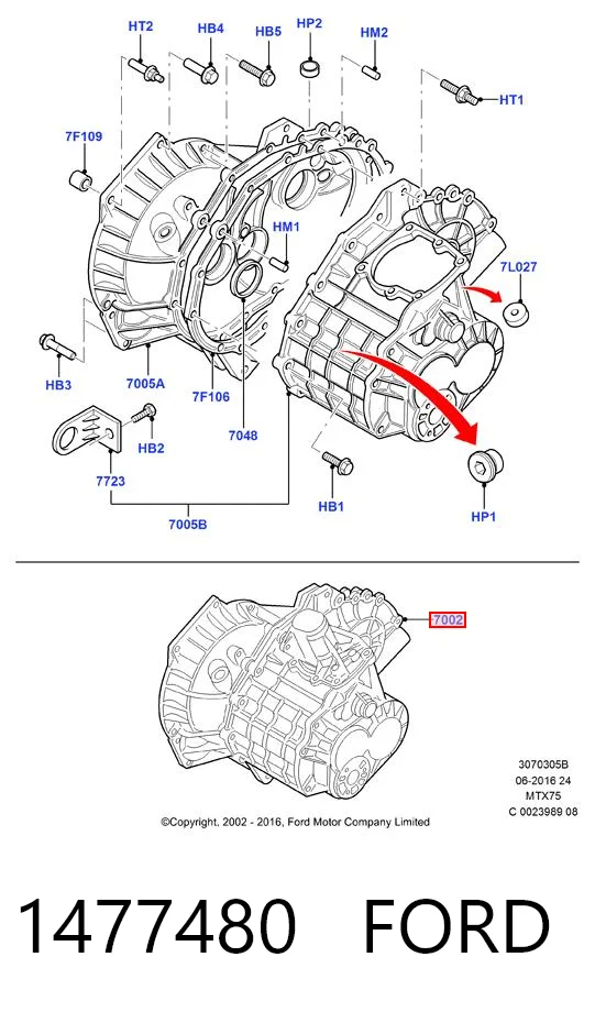 1477480 Ford МКПП