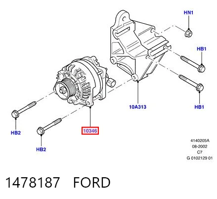 1478187 Ford Авто генератор
