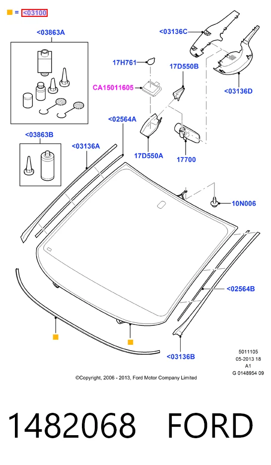 Купити Лобове скло Ford Galaxy II CA1 WA6