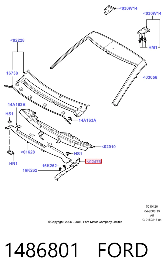 Накладка переднього лівого крила Polcar 32020131 ціна, від 4.57 USD