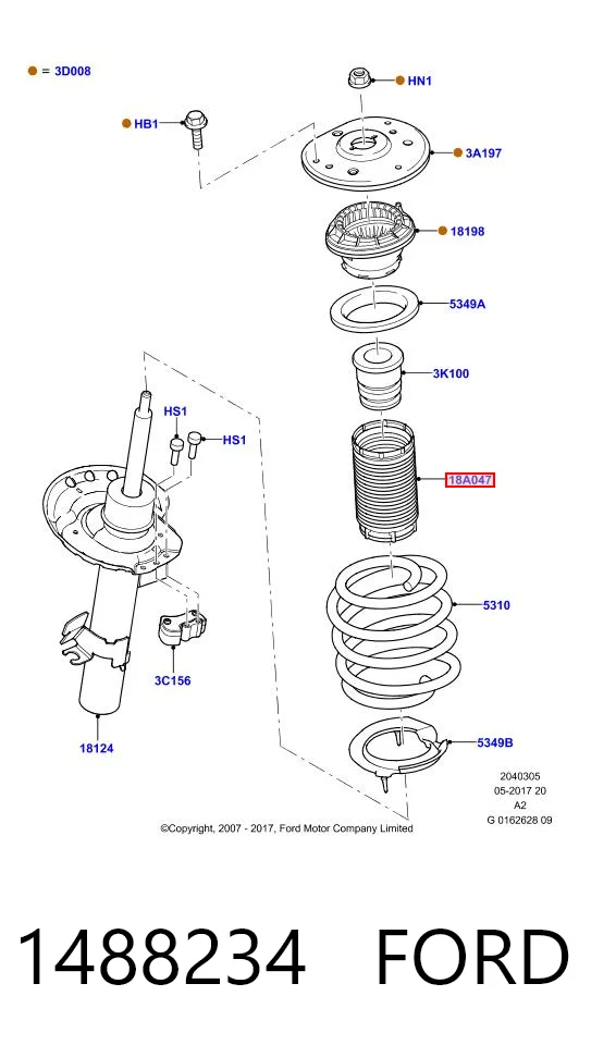 Купити LR073344LR Britpart Пильник амортизатора переднього