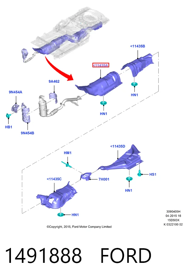 Купити Задній бампер Ford Focus II DB, FCH, DH