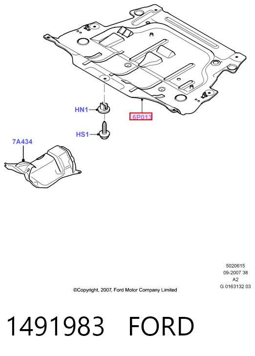 Купити Захист двигуна Ford Mondeo IV CA2