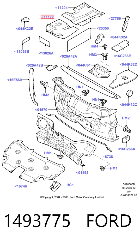  Задній бампер Ford Focus 2