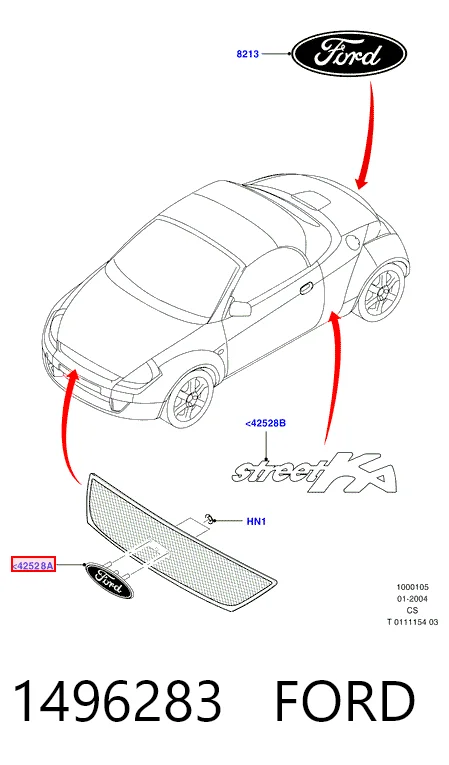 Емблема кришки багажника Ford Focus 2