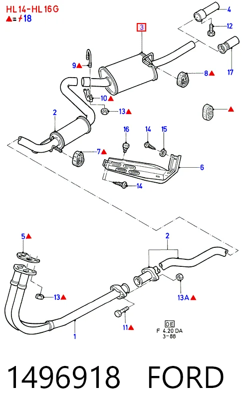Вихлопна труба Peugeot 205 II хетчбек (20A, C) (1987 - 1998) ціна, від 37.94 USD