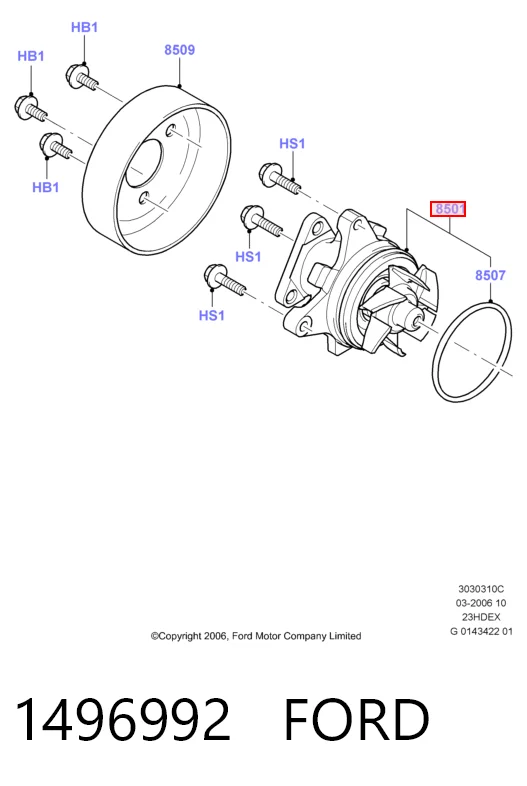  Помпа Ford Scorpio 2