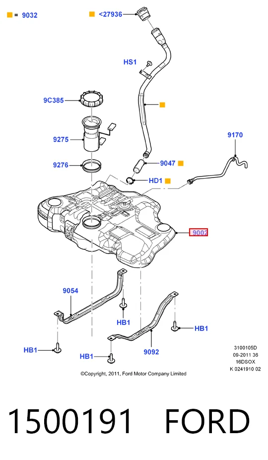  Паливний бак Ford Mondeo 4