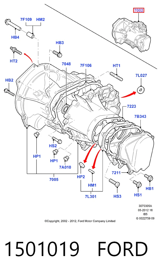 Купити Коробка передач Ford C-Max  CB3
