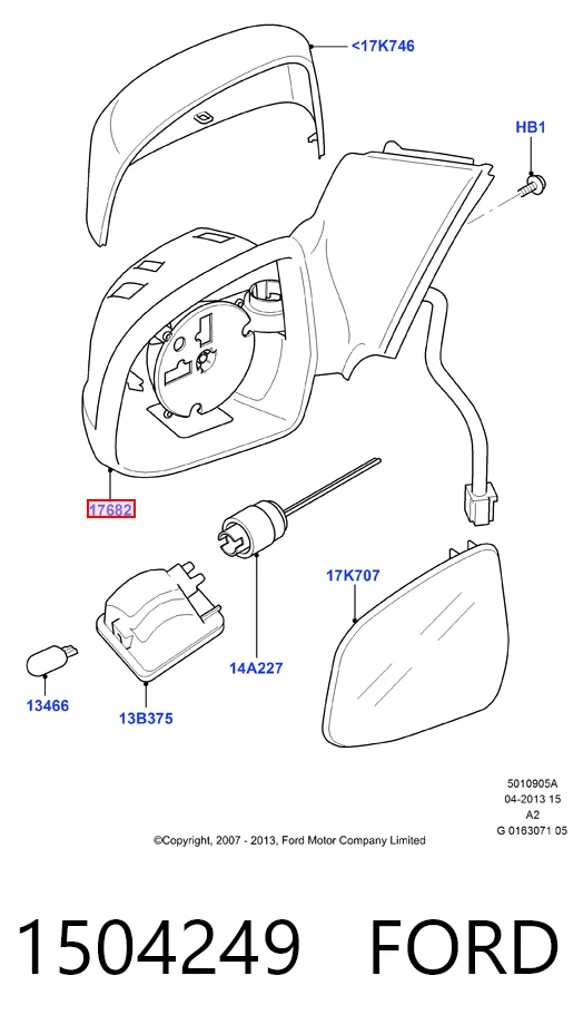 Купити Дзеркало праве Ford Mondeo IV CA2