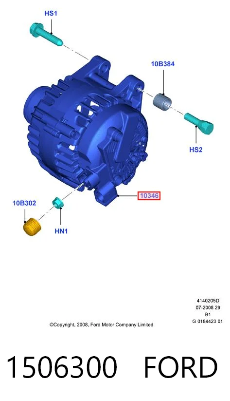 1506300 Ford Авто генератор