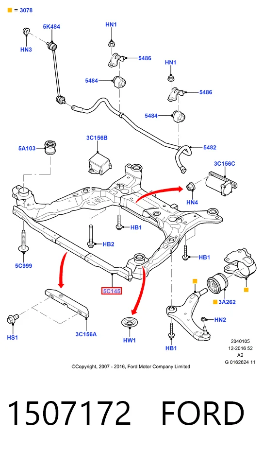 Передня балка на Ford Mondeo IV CA2