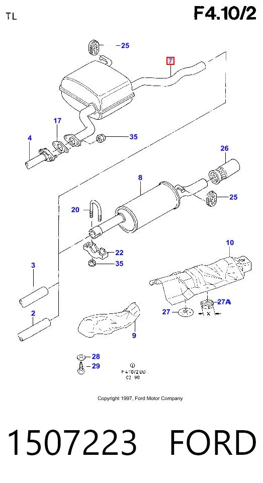 FP2551G23 Polmostrow Середній глушник