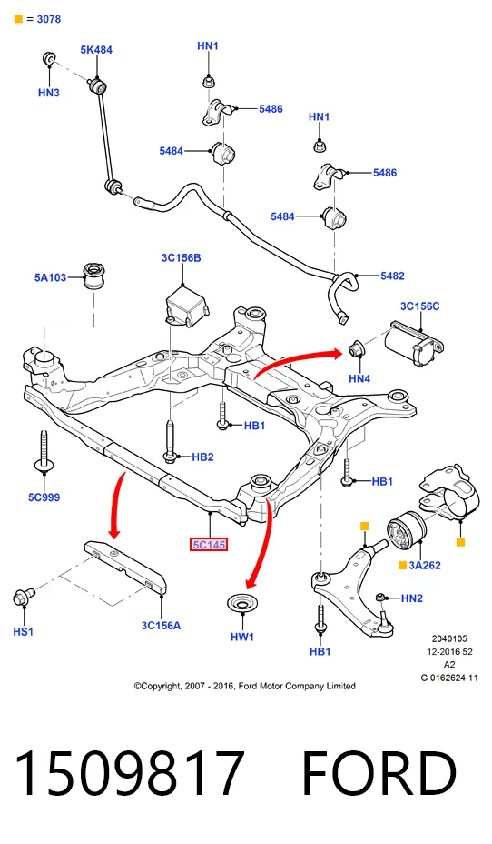 Купити Підрамник передній Ford Mondeo IV CA2