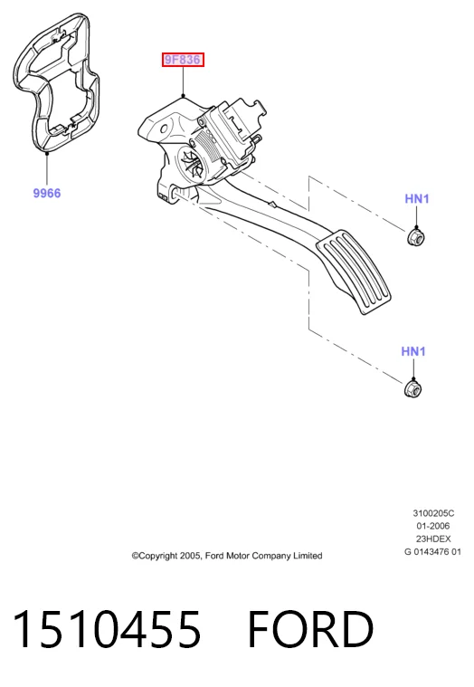 Купити Педаль газу Ford Transit VI V347/8
