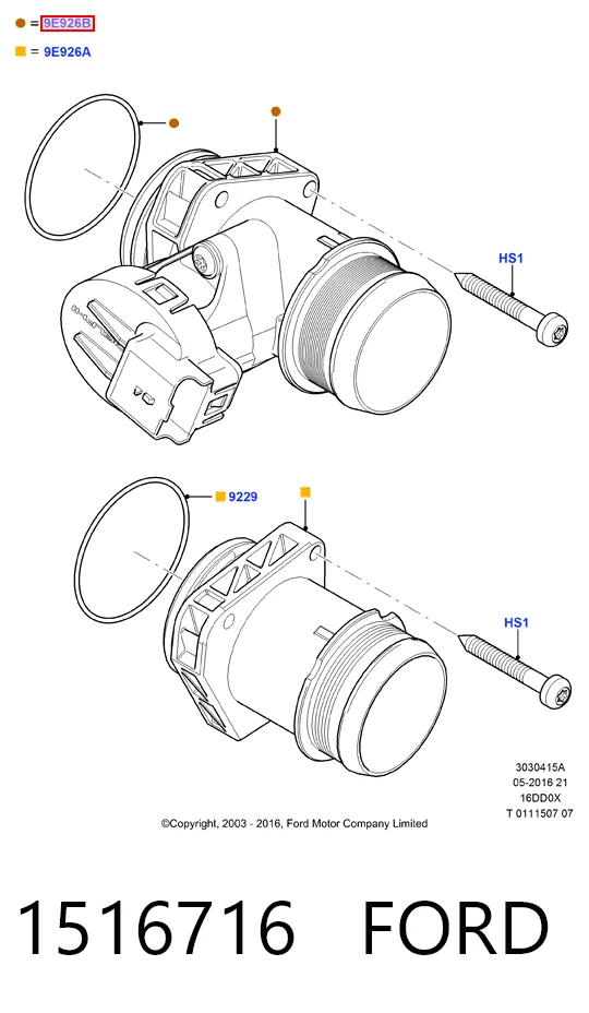 Купити Дросільна заслінка Ford Focus II DA, HCP, DP