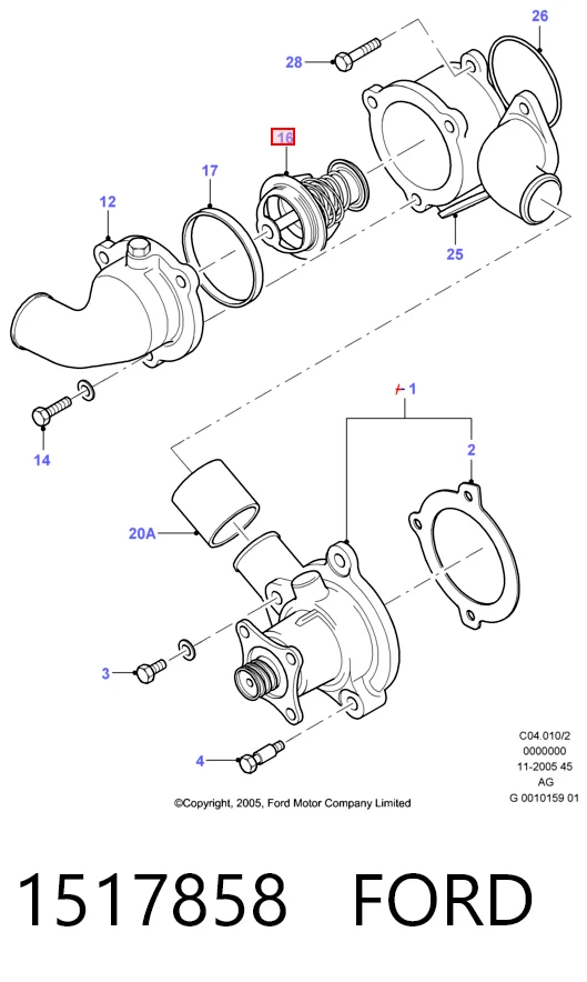Авто термостат на Volvo 460 L 464