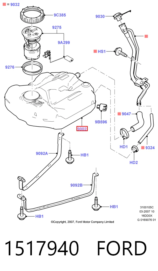 Б/бак Ford Focus II універсал (DA, FFS, DS) (2004 - 2011) ціна, від 28.31 USD