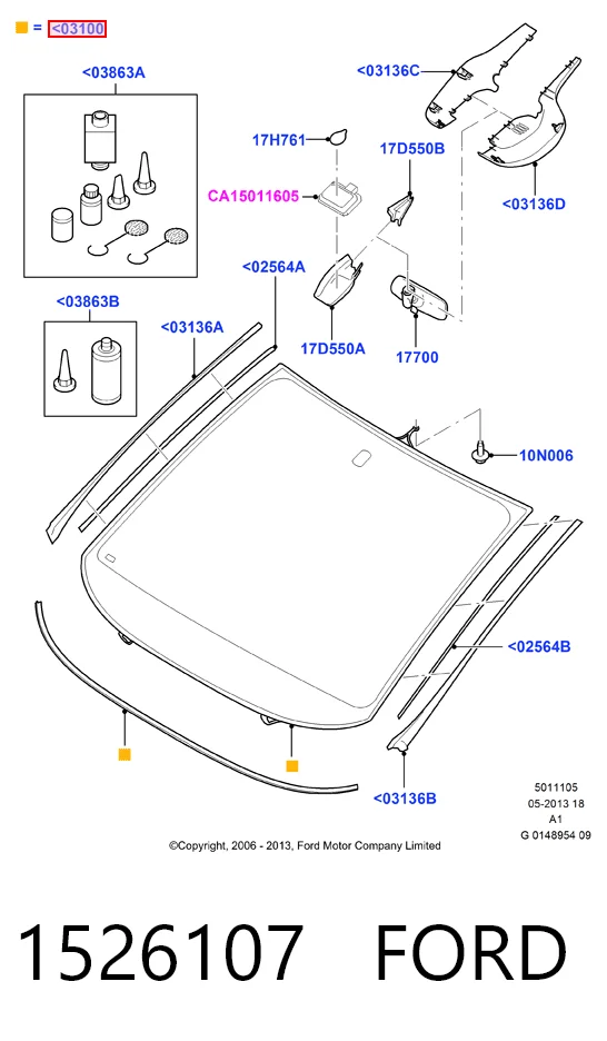  Лобове скло Ford S-Max 