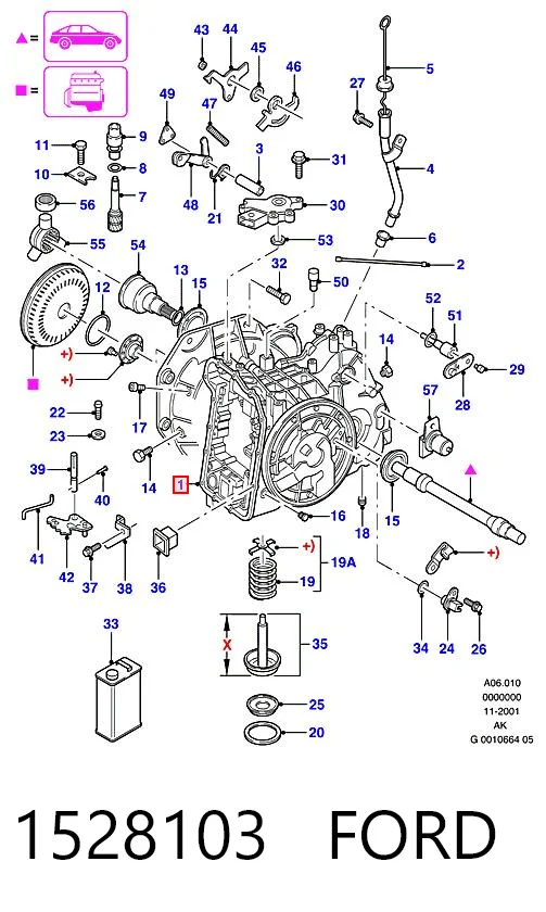 АКПП в зборі (автоматична коробка передач) Ford Mondeo 3 B4Y