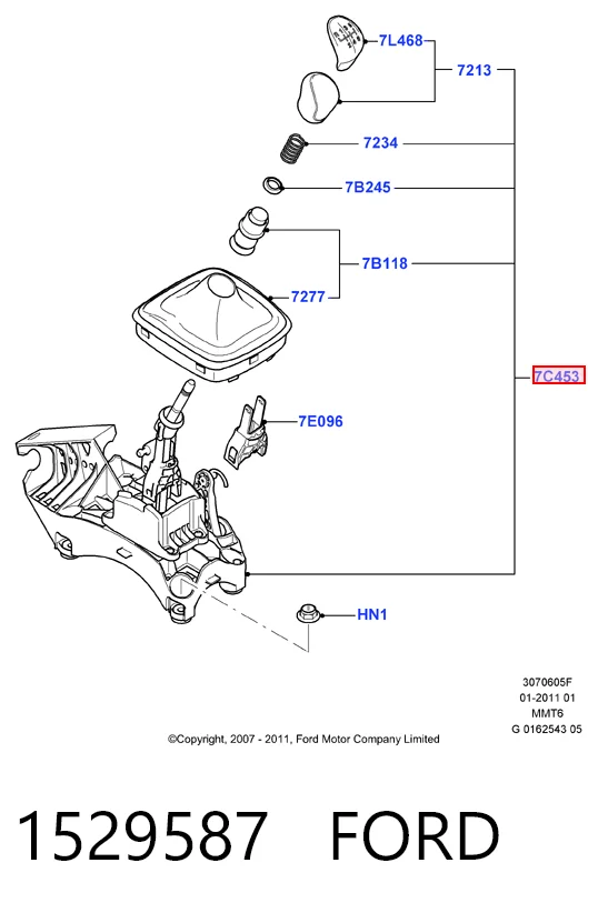 Куліса КПП на Ford Mondeo IV CA2