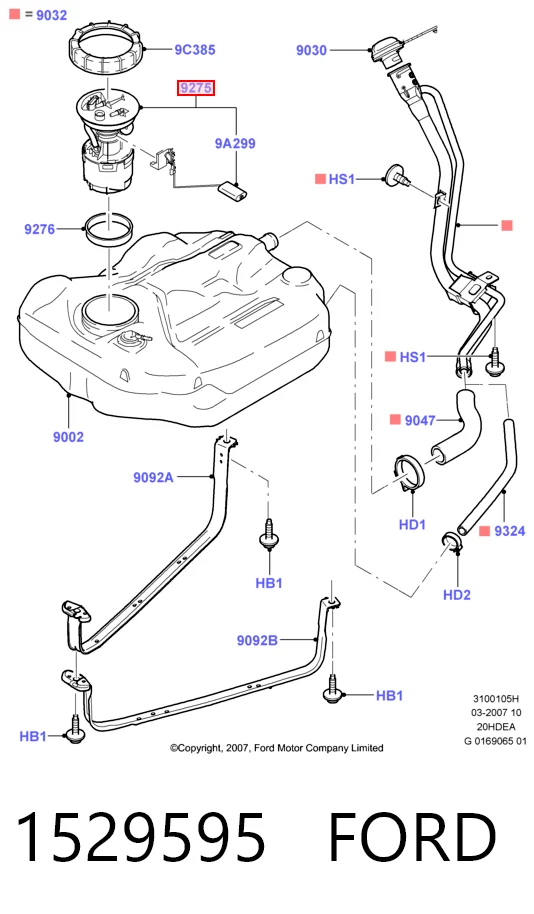 1529595 Ford Електробензонасос
