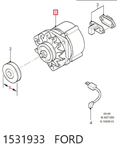 Генератор автомобільний HC Parts CA94