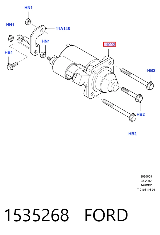 1535268 Ford Стартер двигуна