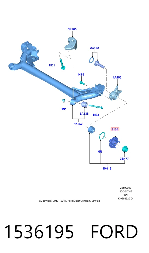 Маточина колеса передня Ford Fiesta Mk6 хетчбек (CB1) (2008 - 2016) ціна, від 29.69 USD