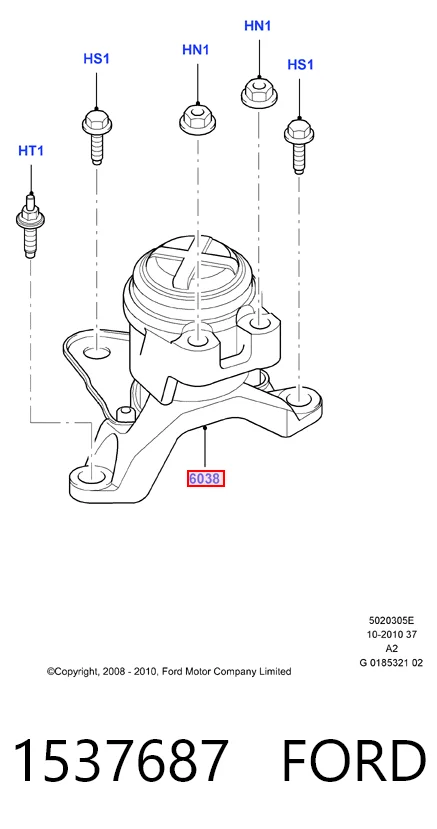 Купити ST7G916F012FG SAT Подушка (опора) двигуна, права