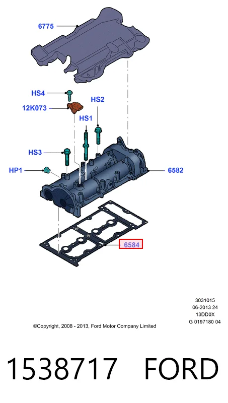 Прокладка клапанної кришки двигуна Suzuki Ignis II хетчбек (FH) (2003 - 2026) ціна, від 11.28 USD