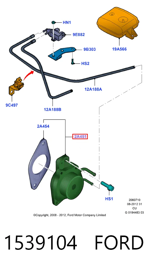 Вакуумний насос 55221037 Peugeot/Citroen