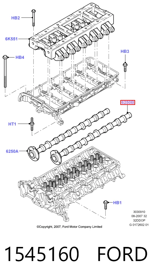 Шток двигуна, впускний Ford Transit VI бортова платформа (V347/8) (2006 - 2014) ціна, від 130.69 USD