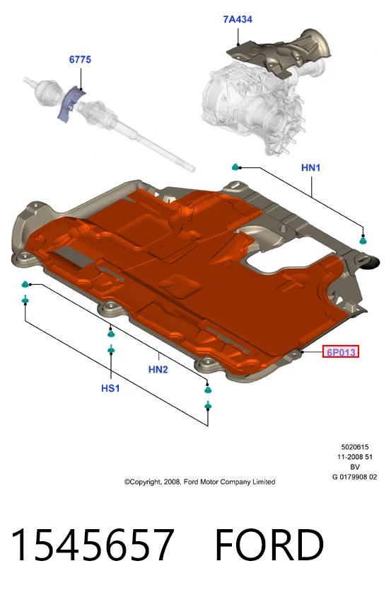 Купити Захист двигуна Ford Kuga I CBV