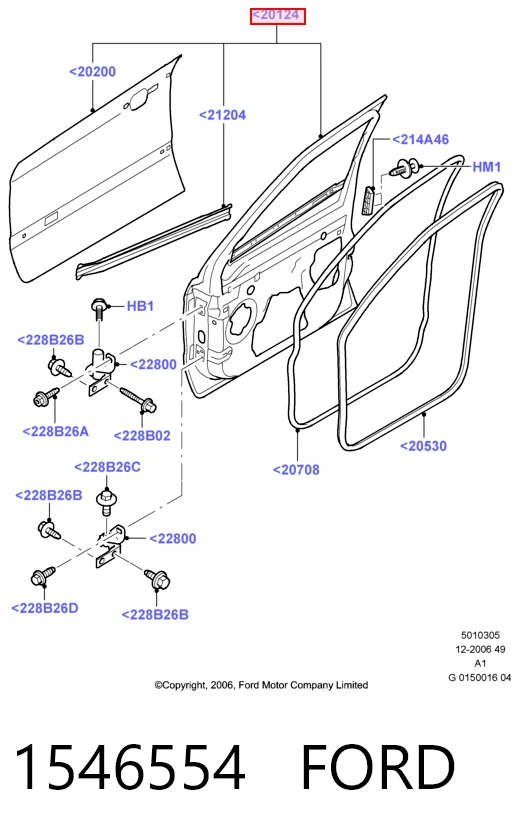 Пасажирські передні двері на Ford Galaxy II CA1 WA6