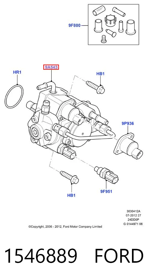 1546889 Ford Насос паливний високого тиску (ПНВТ)