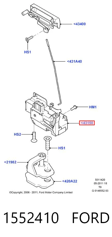 1552410 Ford Радіатор охолодження двигуна