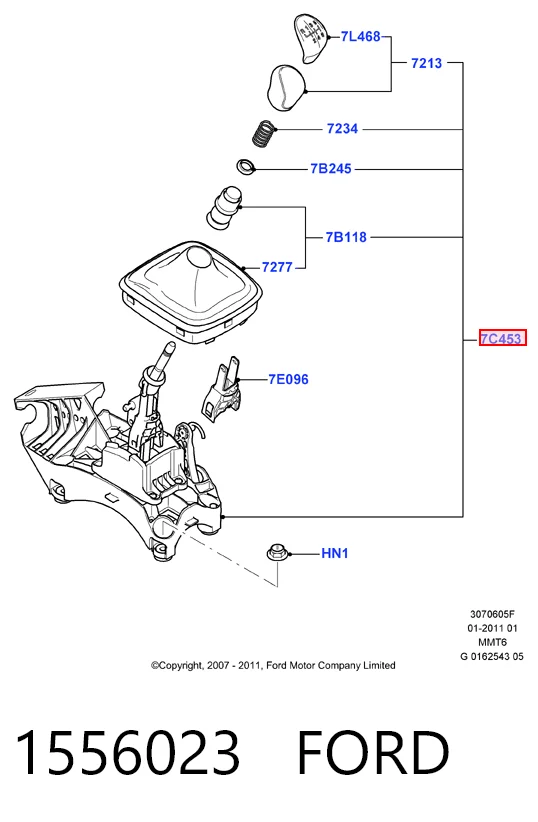 Механізм перемикання передач Ford Mondeo IV хетчбек (CA2) (2007 - 2014) ціна, від 101.36 USD