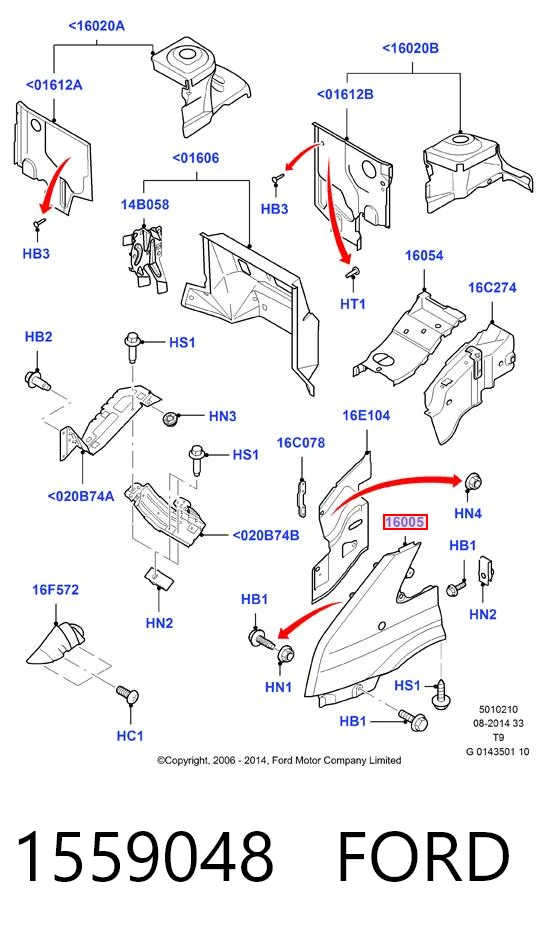  Крило переднє ліве Ford Transit 6