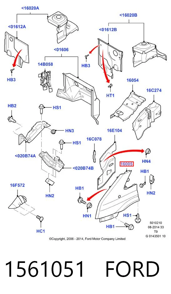 Купити Крило переднє ліве Ford Transit VI V347/8