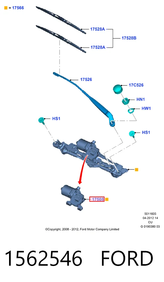 Купити 3035SWP2 Polcar Мотор двірника