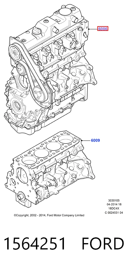 Мотор в зборі на Ford Focus II DA, HCP, DP