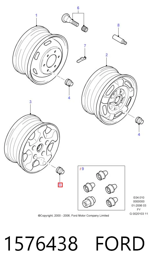 Гайка кріплення колеса Fase 11710002 ціна, від 3.10 USD