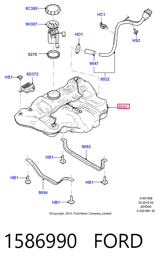 Купити Паливний бак Ford Mondeo IV CA2