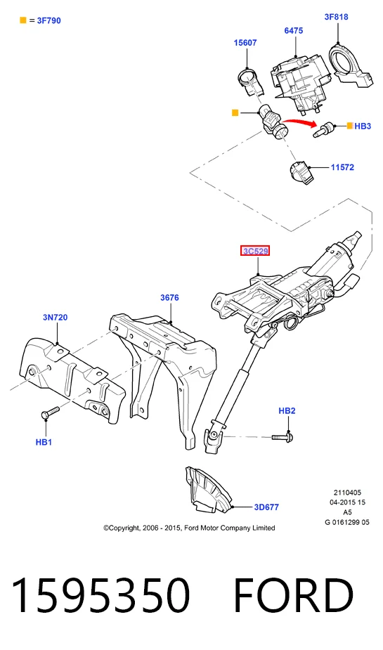  Рульова колонка Ford Focus 2