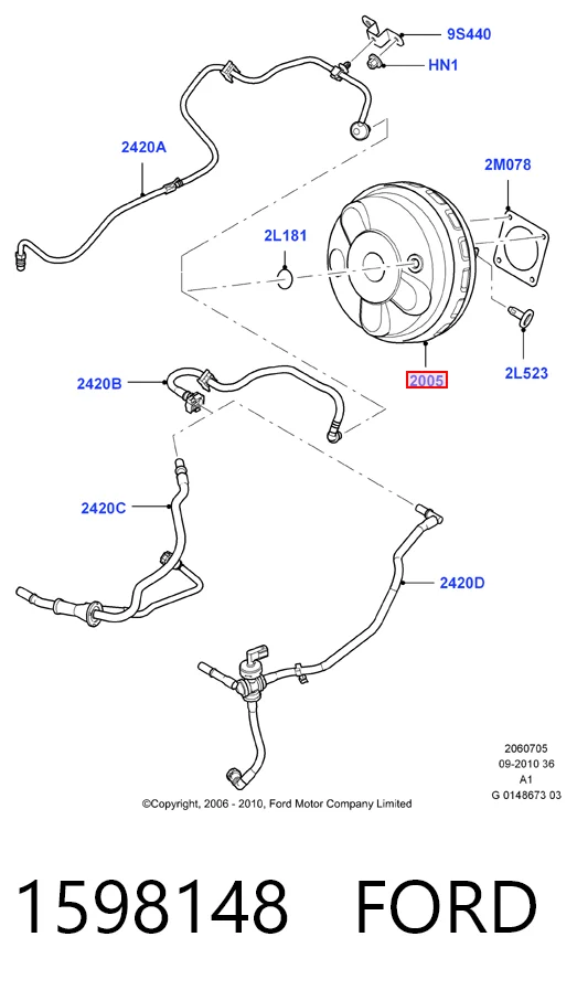  Підсилювач гальм Ford Mondeo 4